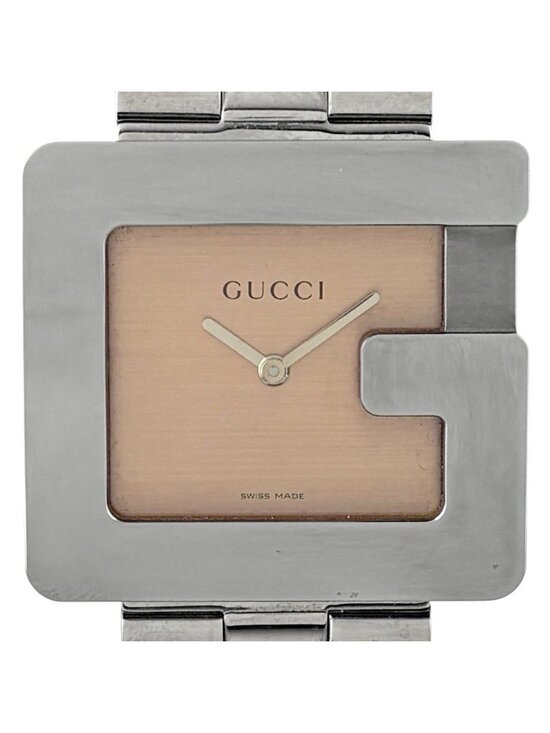 Gucci Square Watch SS Quartz Brown